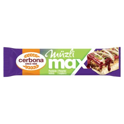 Cerbona Max szelet 30g Pisztáciás-málnás