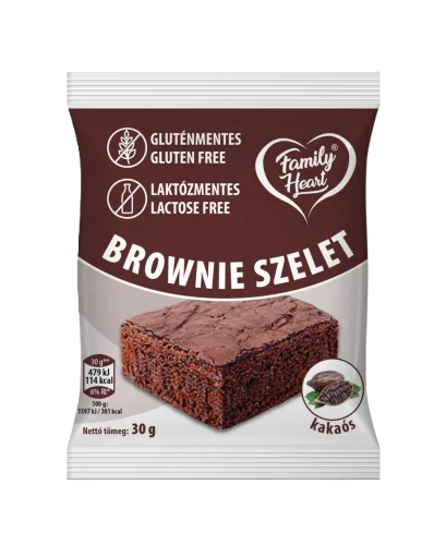 GM. FAMILY HEART BROWNIE SZELET KAKAÓS LAKTÓZMENTES 30G