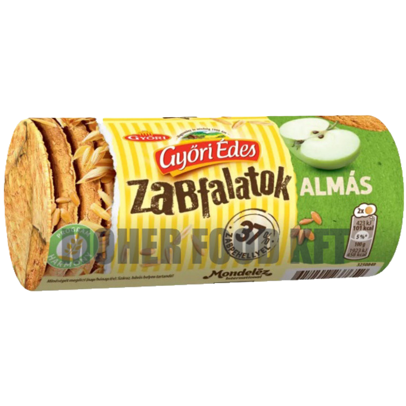 GYŐRI Édes Zabfalatok Almás 198g 