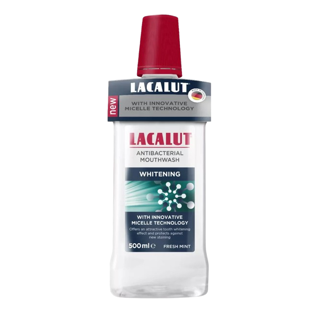 Lacalut szájvíz whitening antibakterális, micellás 500ml