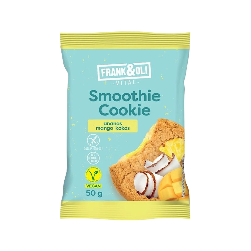 Frank & Oli soft smoothie cookie ananász és mangó 50g