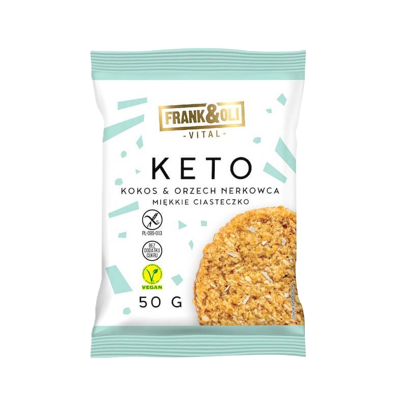 Frank & Oli soft cookie keto kókusz és kesudiíó 50g