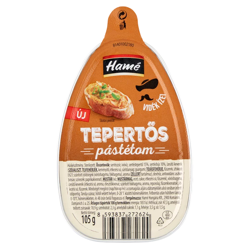 HAMÉ pástétom tepertős 105g