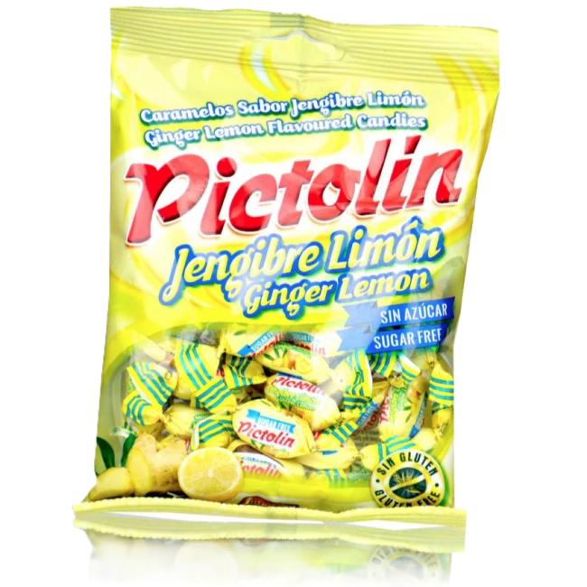 Pictolin gyömbér-citrom cukormentes cukorka 65g
