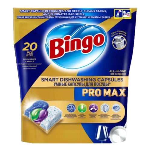 Bingo mosogatógép tabletta 20db Pro max