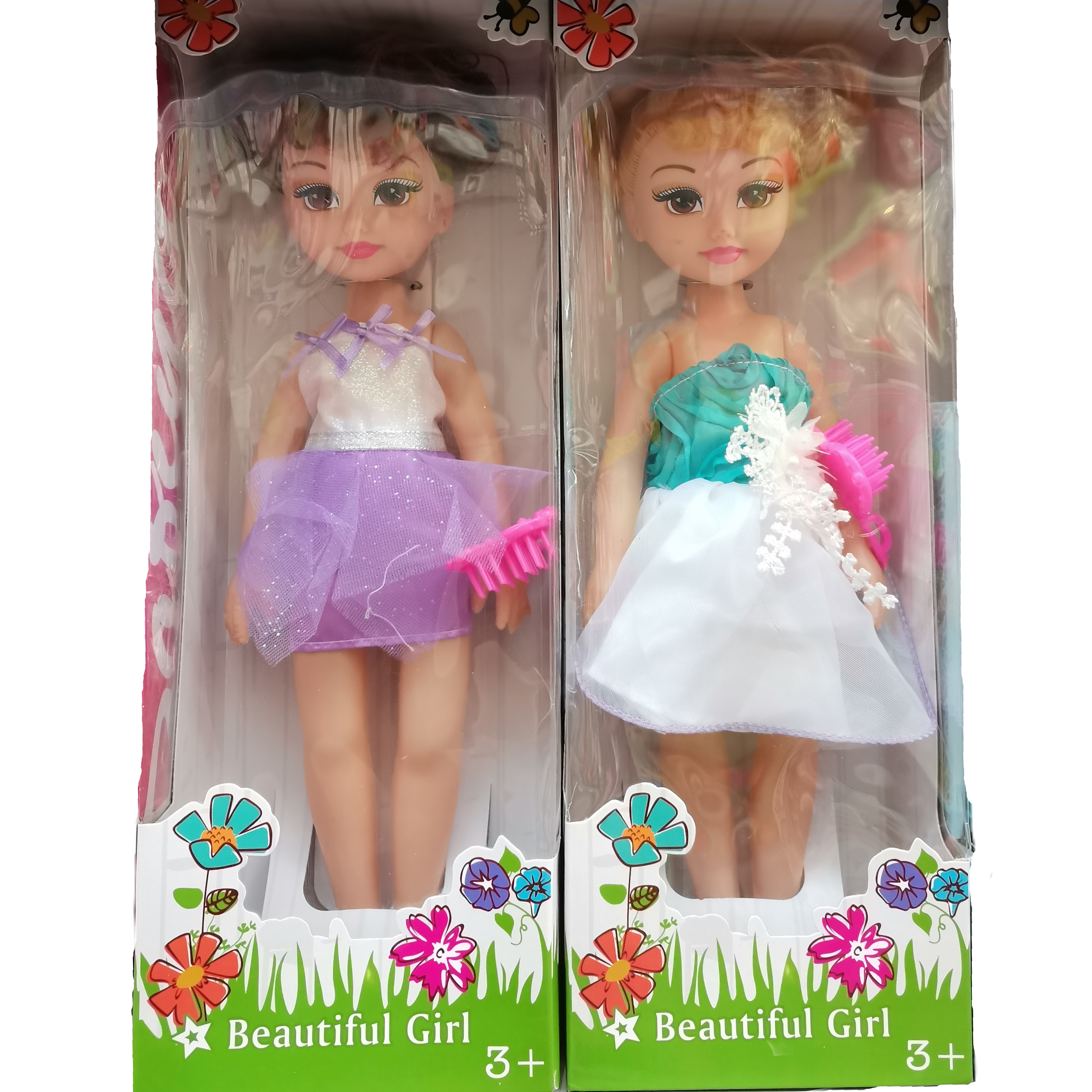 Baba fésűvel 3féle 36cm