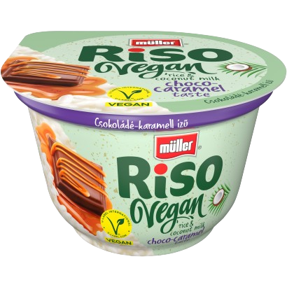 Foodnet Müller tejberizs vegán csoki-karamell 160g