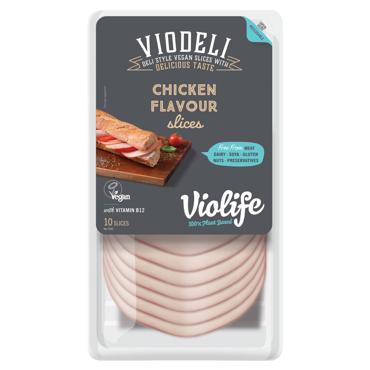 Viodeli csirke ízesítésű szeletek 100g