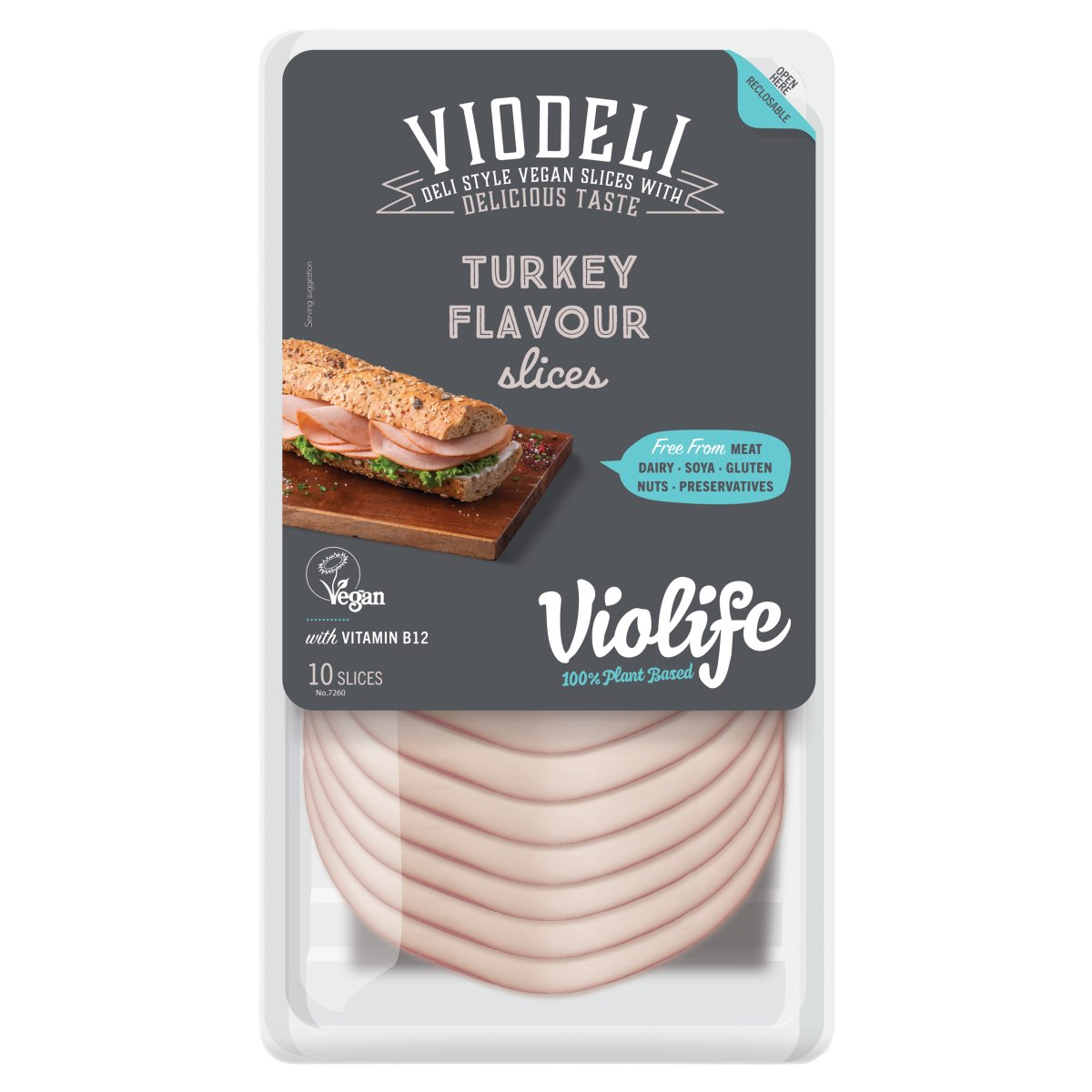 Violide pulyka ízesítésű szeletek 100g