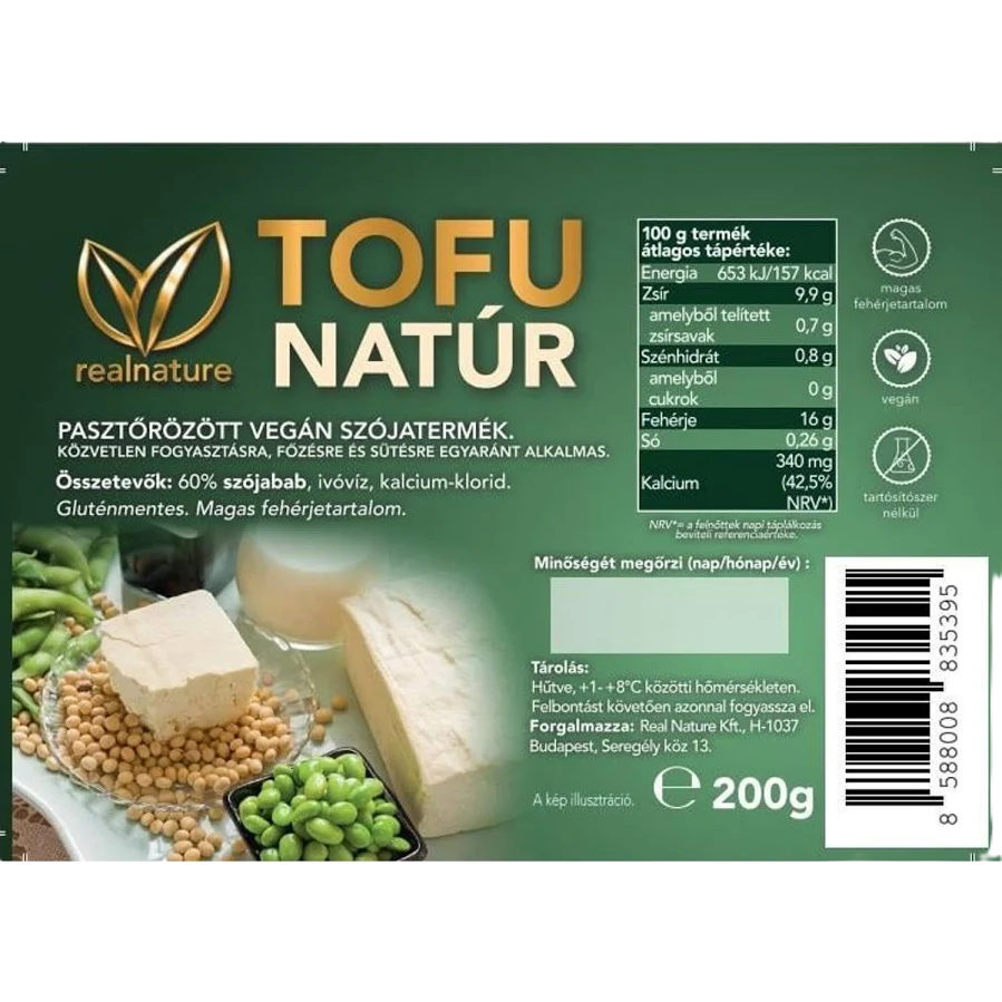 Real Nature tofu natúr 200 g