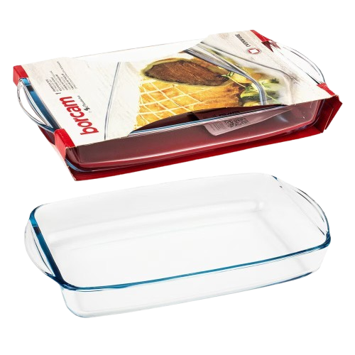 Jénai hőálló sütőtál szögletes 1,95L Borcam 59006/1002400