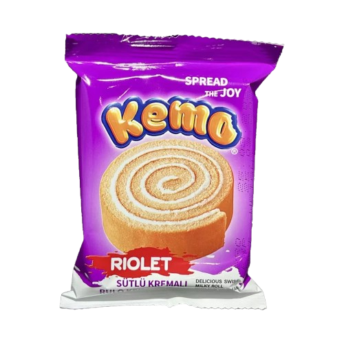 Kemo tejes ízű krémmel töltött piskóta tekercs 45g