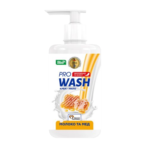 Wash Pro  folyékony krémszappan tej és méz 470ml