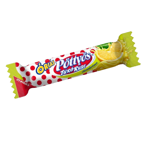 Pöttyös óriás túrórudi ét citromkrémes 51g