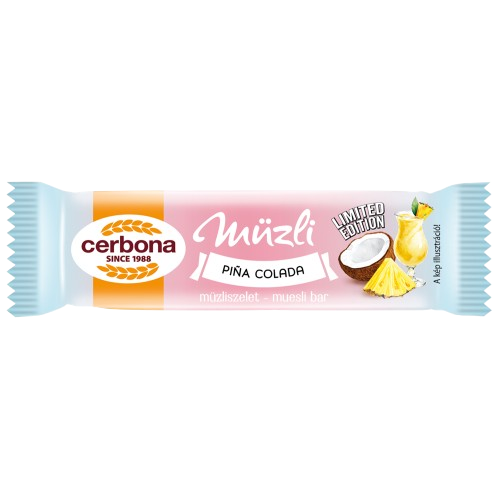 Cerbona Pina Colada ízű müzliszelet 20g 