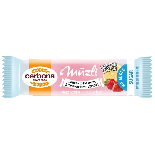 Cerbona eper-citrom müzliszelet cukormentes 20g