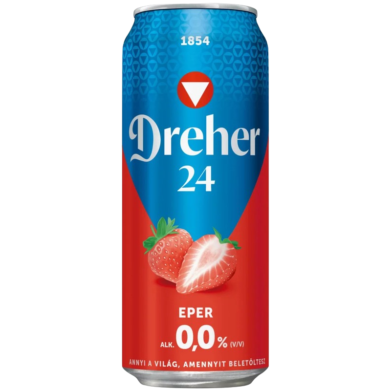 Dréher 24 Eper 0,0% 0,5L DOB-DRS