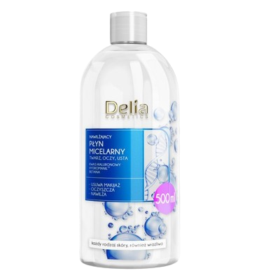 DELIA hidratáló micellás víz hialuronsavval 500ml