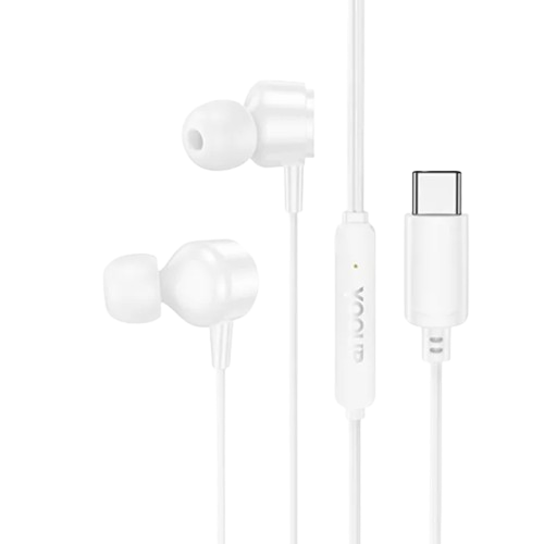 YOOUP E15 TYPE-C VEZETÉKES HEADSET FEHÉR