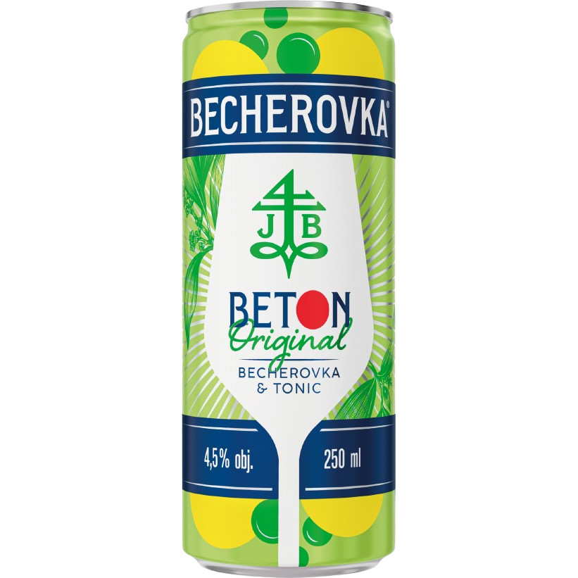 Becherovka BETON Original tonik 0,25l 4,5%DRS