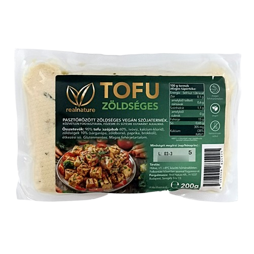 Real Nature tofu zöldséges 200 g