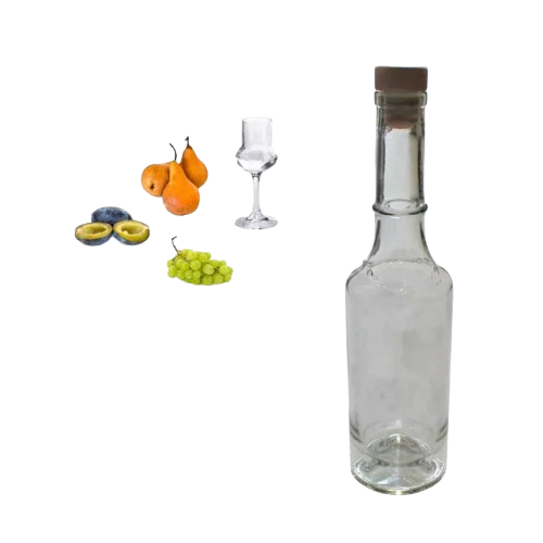 Üveg Pálinkás Matyó Motívumú Gravírozás 350ml