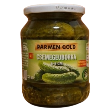 Parmen Gold Csemege Uborka 720ml 6-9 cm