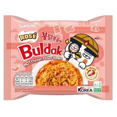 Samyang Buldak Csirke - Bacon és Sonka Ízesítésű Tészta 140g