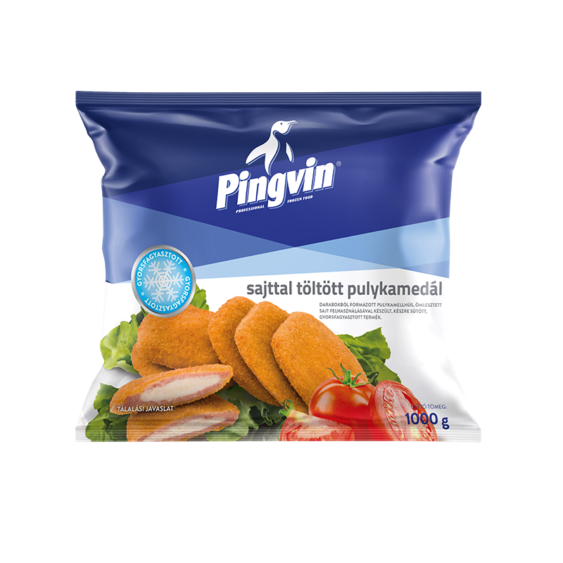 Pingvin sajttal töltött pulykamedál 1kg
