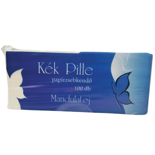Kék pille papirzsebkendő 100db mandulat.