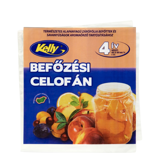 Kelly befőzési celofán