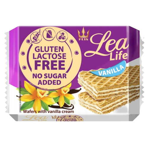 Lea Life glutén- és laktózmentes vaníliás ostya 95g  