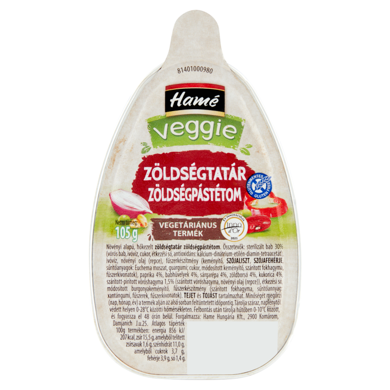 Hamé Zöldségtatár zöldségpástétom VEGGIE 105g