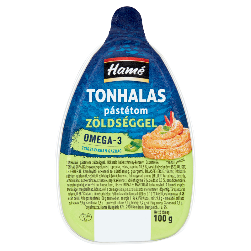 Hamé Tonhalas krém zöldséggel 100g