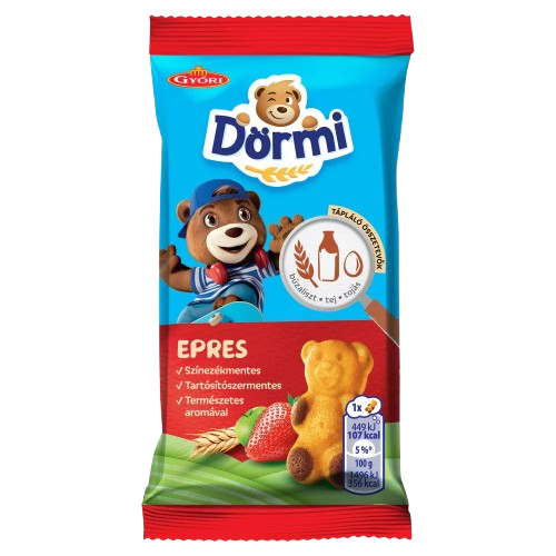 Győri Édes Dörmi piskóta epres töltelékkel 30g