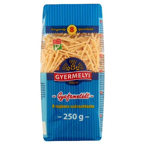GYERMELYI TÉSZTA 8TOJ.GYUFAMETÉLT 250G