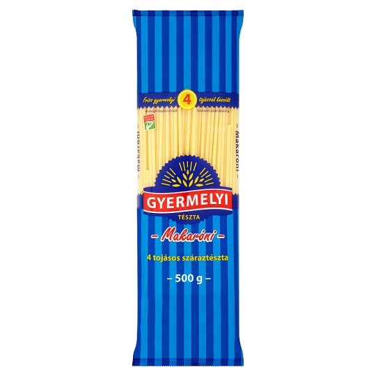 GYERMELYI TÉSZTA 4TOJ.MAKARÓNI 500G     
