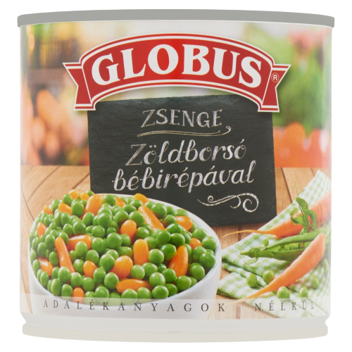 Globus zöldborsó bébirépával 400g
