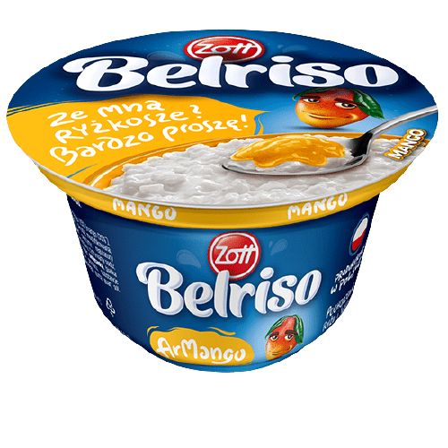 Zott belriso tejberizs 200g mango