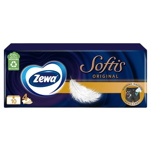 Zewa Softis Original 4 rétegű papírzsebkendő 90db