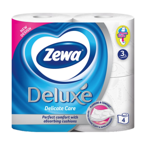 Zewa Deluxe 3 rétegű WC papír 4 tekercs