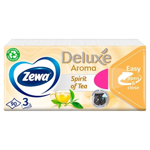 Zewa Deluxe Spirit of Tea 3 rétegű papírzsebkendő 90db