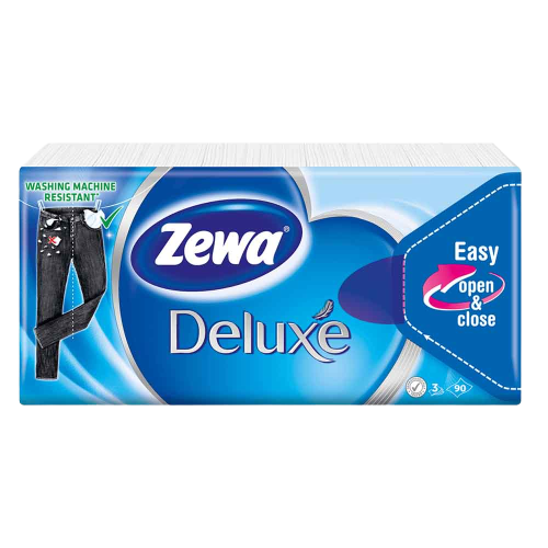 Zewa Deluxe 3 rétegű papírzsebkendő 90 db