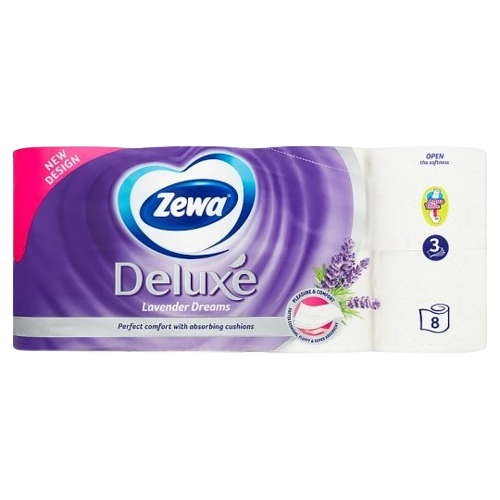 Zewa Deluxe Levendula 3 rétegű WC papír 8 tekercs